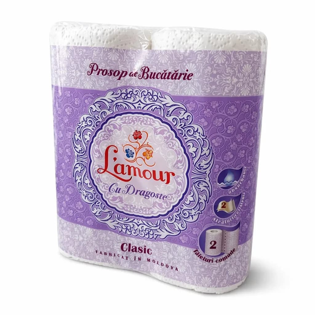 Prosop de bucătărie ”Lamour Clasic, set 2 bucăți”