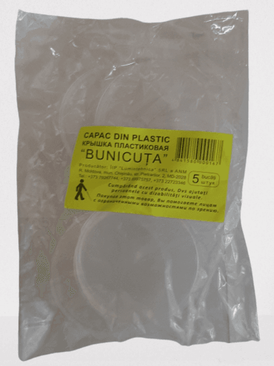 Capac din plastic BUNICUTA (5 buc)