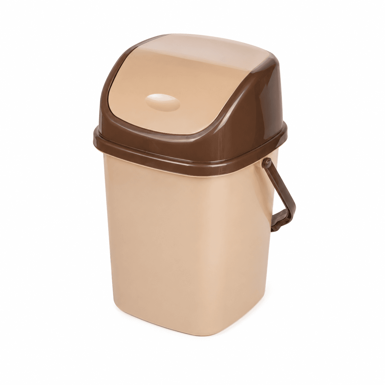 Urnă pentru gunoi cu capac și mâner din plastic 10 L