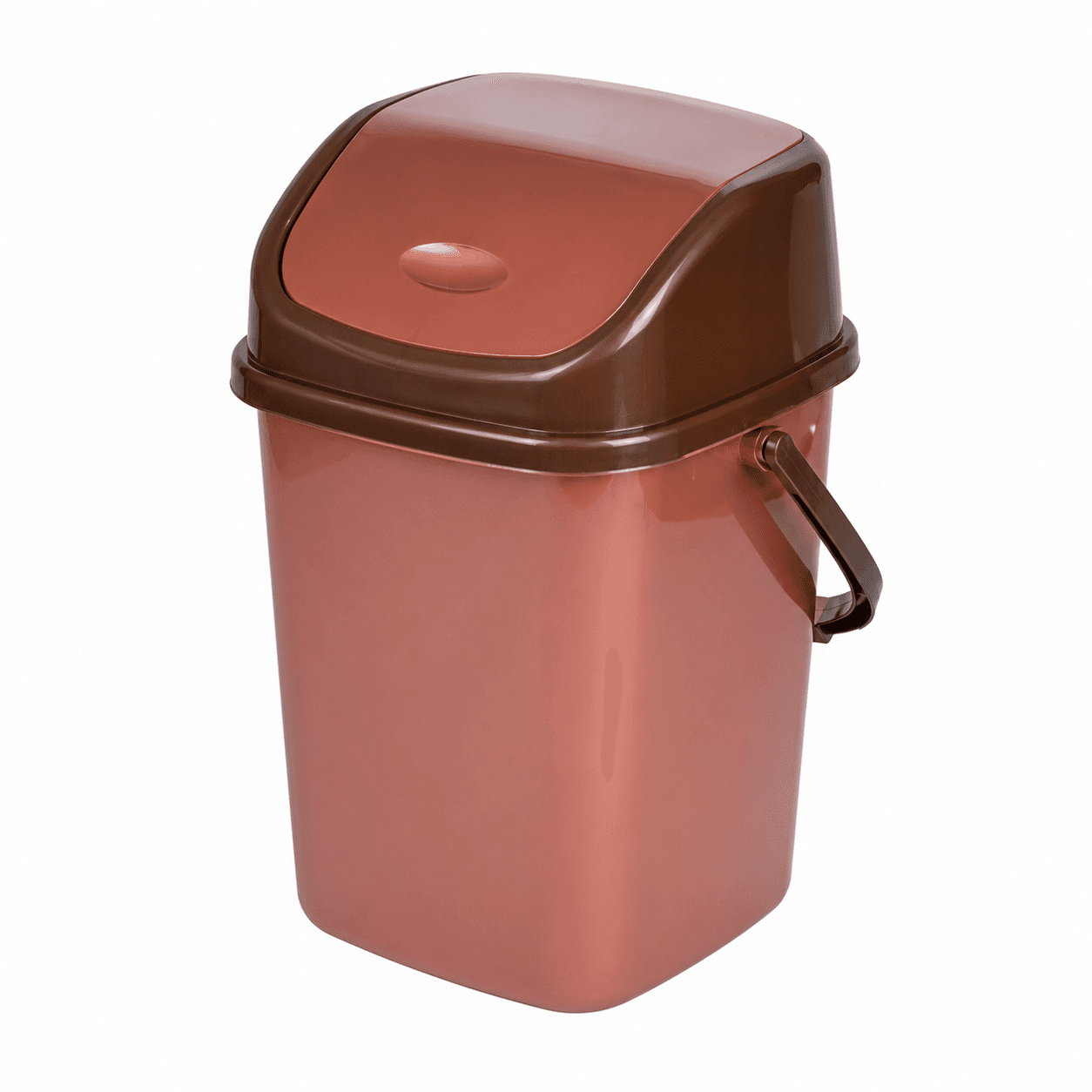 Coș pentru gunoi cu capac și mâner din plastic 12,5 L